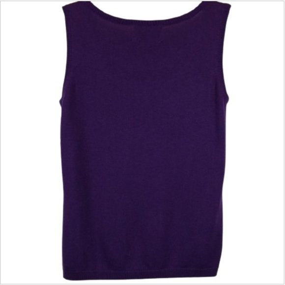 Silk & Cashmere Blend Purple Sweater Chi by Falchi - Picture 2 of 4